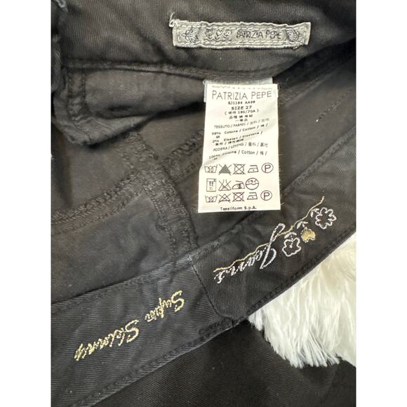 NWT Patrizia Pepe Black Super Skinny Jeans Size 27 Italy - Picture 11 of 14